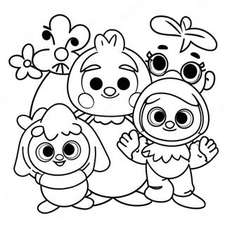 Pagina Da Colorare Muppet Babies Avventurosi 4983-4000