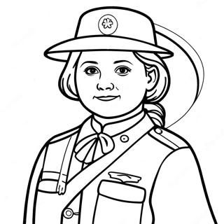 Pagina Da Colorare Juliette Gordon Low Con Le Girl Scouts 50035-41729