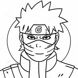 Pagina Da Colorare Di Kakashi Hatake Con Sharingan 50105-41786