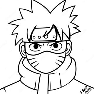 Pagina Da Colorare Di Kakashi Hatake Con Sharingan 50105-41787