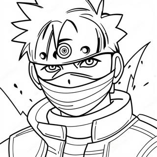 Pagina Da Colorare Di Kakashi Hatake Con Sharingan 50105-41788