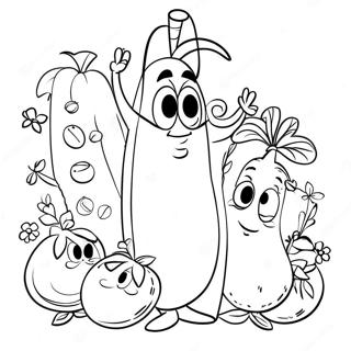 Pagina Da Colorare Veggietales 5012-4019