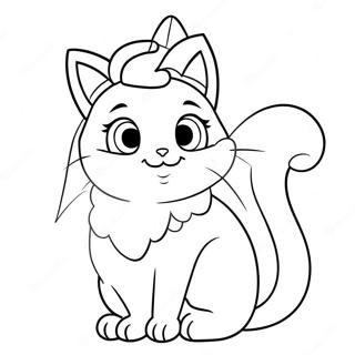 Pagina Da Colorare Del Gatto Di Princess Peach 50174-41847