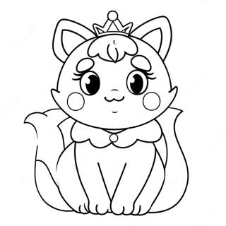 Pagina Da Colorare Del Gatto Di Princess Peach 50174-41848