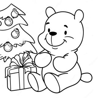 Pagina Da Colorare Winnie The Pooh Di Natale 50654-42214