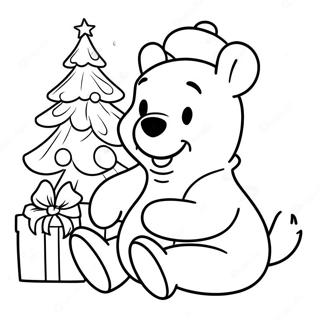 Pagina Da Colorare Winnie The Pooh Di Natale 50654-42216