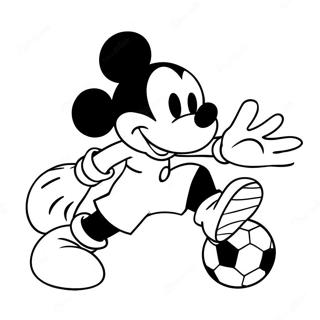 Pagina Da Colorare Di Topolino Che Gioca A Calcio 50705-42271