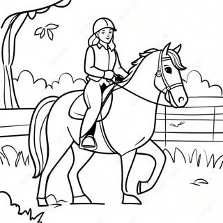 Pagina Da Colorare Della Ragazza A Cavallo 50774-42304