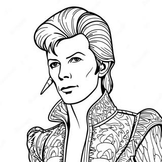 Pagina Da Colorare Di David Bowie In Costume Di Ziggy Stardust 50795-42318