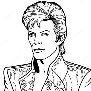 Pagina Da Colorare Di David Bowie In Costume Di Ziggy Stardust 50795-42320