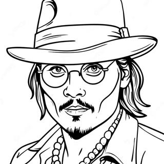 Pagina Da Colorare Di Johnny Depp 50954-42438