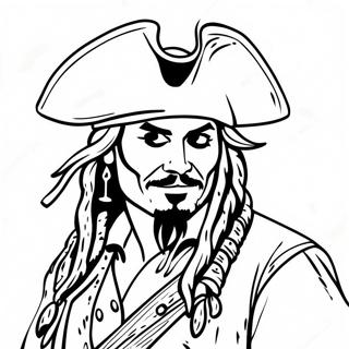 Pagina Da Colorare Di Johnny Depp Dei Pirati Dei Caraibi 50955-42458