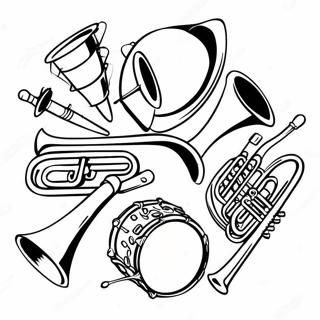 Pagina Da Colorare Degli Strumenti Della Banda Musicale Colorati 51035-42514