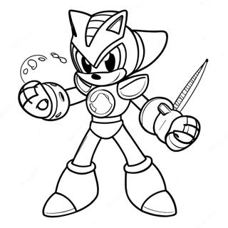 Metal Sonic Pagine Da Colorare