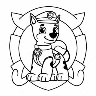 Pagina Da Colorare Del Distintivo Di Paw Patrol 51394-42800