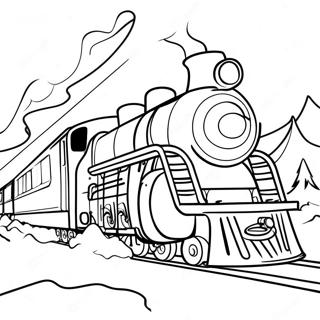 Pagina Da Colorare Del Polar Express 5142-4124