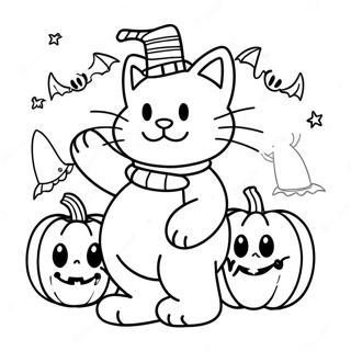 Pagina Da Colorare Di Garfield Per Halloween 51434-42846