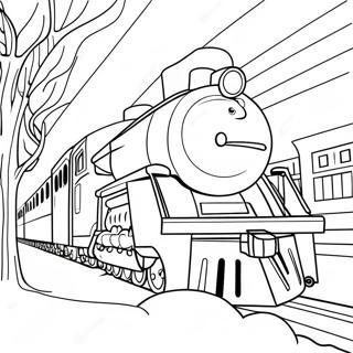 Pagina Da Colorare Del Treno Magico Polar Express 5143-4125
