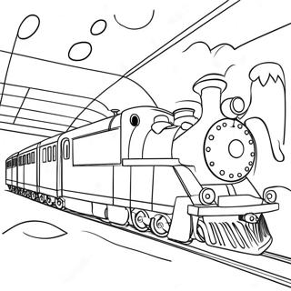 Pagina Da Colorare Del Treno Magico Polar Express 5143-4127