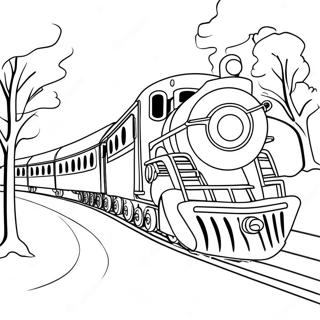 Pagina Da Colorare Del Treno Magico Polar Express 5143-4128