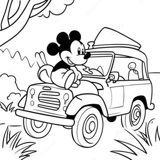 Pagina Da Colorare Avventura Safari Di Topolino 51544-42922