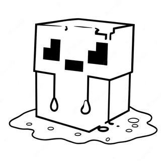 Slime Di Minecraft Pagine Da Colorare