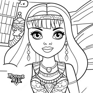 Pagina Da Colorare Di Cleo De Nile Di Monster High 51644-43004