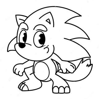 Mostro Sonic Pagine Da Colorare