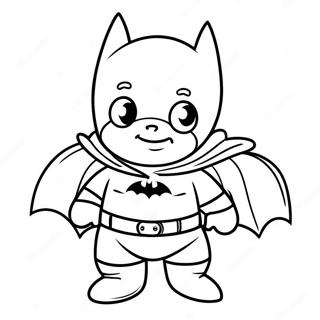 Pagina Da Colorare Del Carino Baby Batman In Pannolino 51795-43137