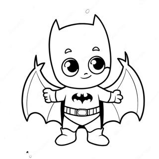 Pagina Da Colorare Del Carino Baby Batman In Pannolino 51795-43139