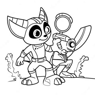 Ratchet E Clank Pagine Da Colorare