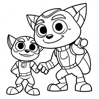 Pagina Da Colorare Di Ratchet E Clank 51924-43218