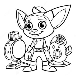 Pagina Da Colorare Di Ratchet E Clank 51924-43219