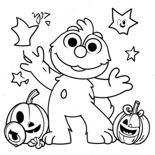 Pagina Da Colorare Di Elmo Per Halloween 51955-43251