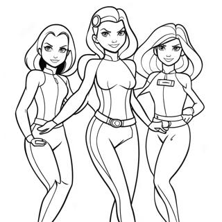 Pagina Da Colorare Totally Spies 51995-43275