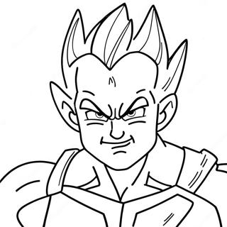 Majin Vegeta Pagine Da Colorare