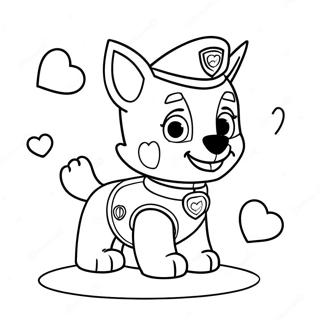 San Valentino Della Paw Patrol Pagine Da Colorare