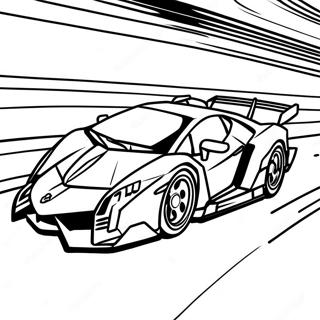 Pagina Da Colorare Della Lamborghini Veneno In Pista 52417-43607