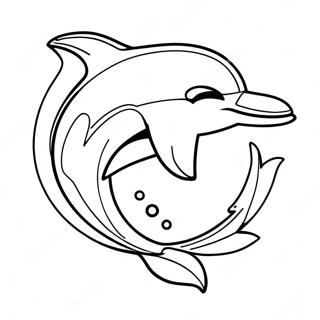 Pagina Da Colorare Del Logo Dei Miami Dolphins 5262-4218