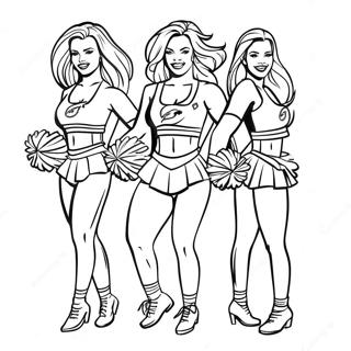 Pagina Da Colorare Delle Cheerleader Dei Miami Dolphins 5263-4221