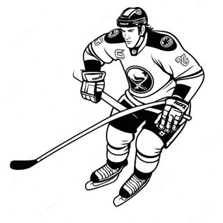 Pagina Da Colorare Del Giocatore Dei Buffalo Sabres Che Pattina 52667-43806