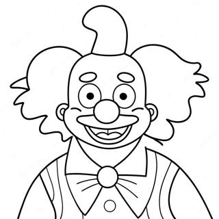 Krusty Il Clown Pagine Da Colorare