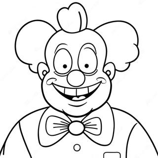 Pagina Da Colorare Di Krusty Il Clown In Un Costume Divertente 52997-44062