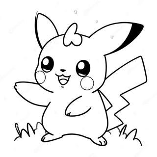 Carino Pikachu Che Gioca Da Colorare 53147-44182