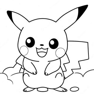 Carino Pikachu Che Gioca Da Colorare 53147-44183