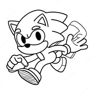 Pagina Da Colorare Di Sonic Che Corre Veloce 53308-44305