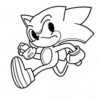 Pagina Da Colorare Di Sonic Che Corre Veloce 53308-44307