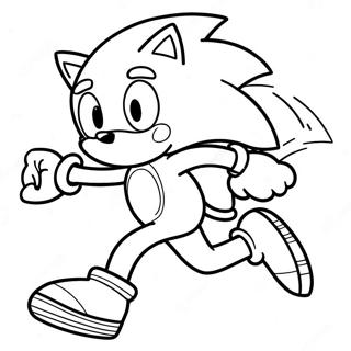 Pagina Da Colorare Di Sonic Che Corre Veloce 53308-44308