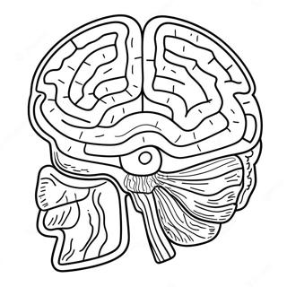 Pagina Da Colorare Dellanatomia Del Cervello 53367-44344