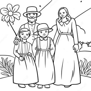 Pagina Da Colorare Raduno Della Famiglia Amish 53489-44591